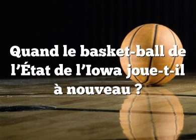 Quand le basket-ball de l’État de l’Iowa joue-t-il à nouveau ?